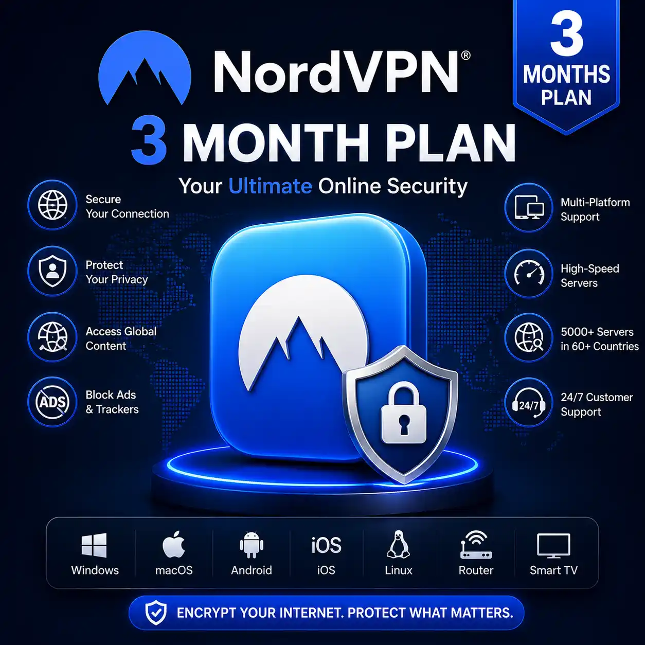 NordVPN Official Subscription – 3 Months Premium Access