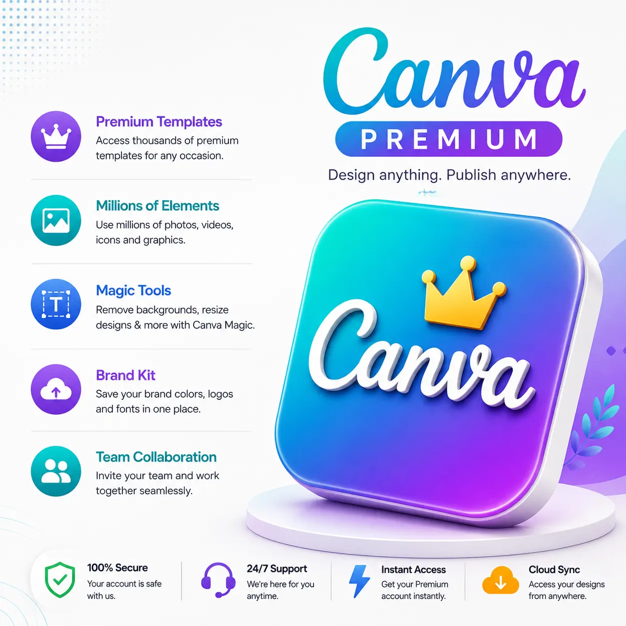 Canva Official Premium Subscription